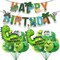 Large Green Dinosaur Balloons – 2 PCS 35 Inch Dino Foil Balloons for Kids Birthday Party (Birthday Hat Green Dinosaur 1)